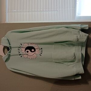 Justify Positive Vibes woman's sweat pants outfit. L